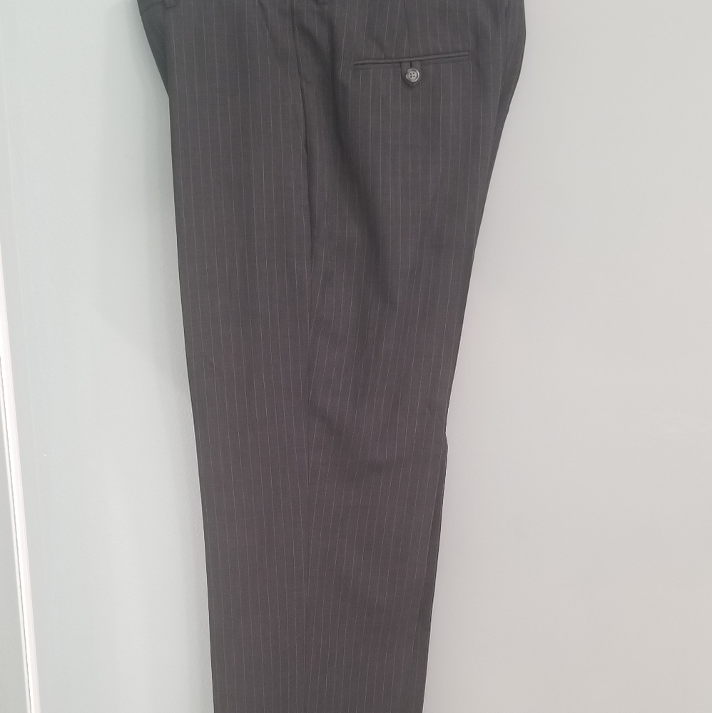 Dress Pants - Black with White pen ssd's stripes